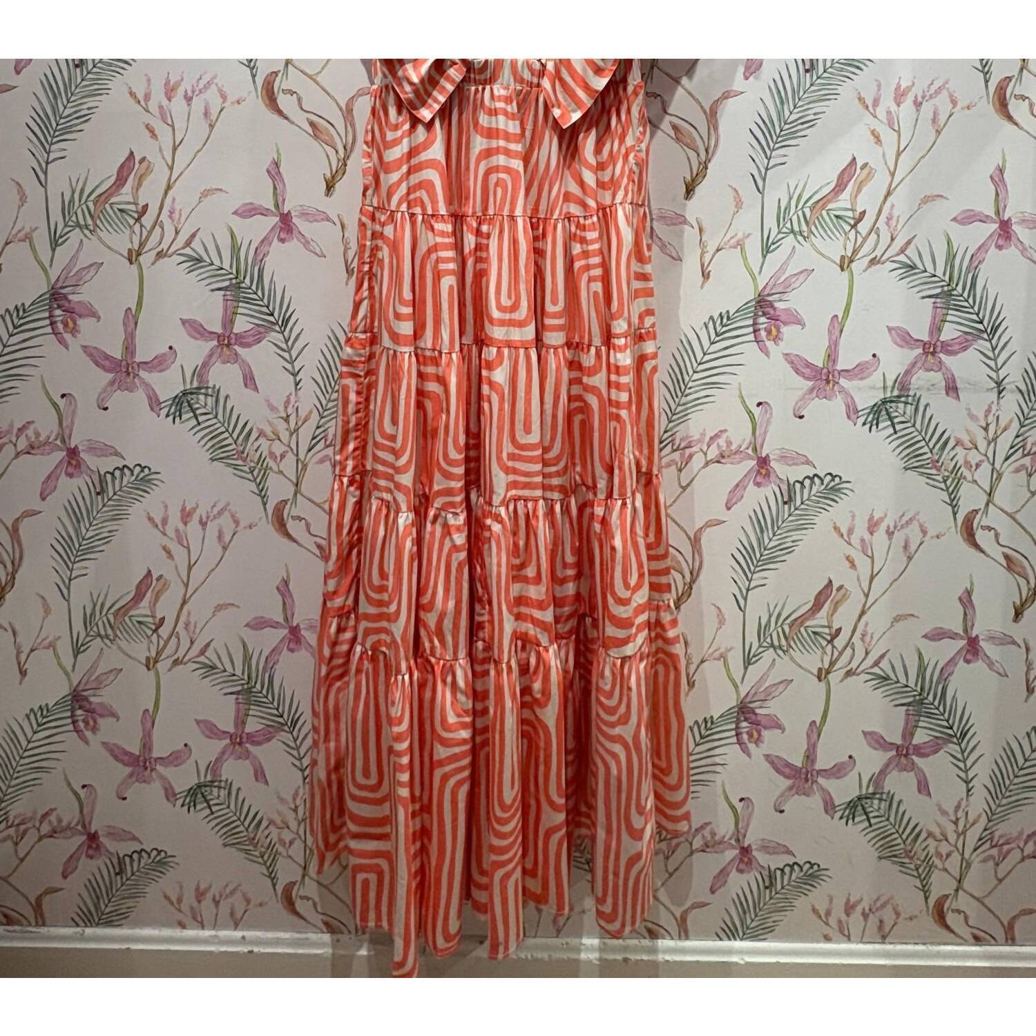 New Sundress Women's Shandrani Long Dress In Coral